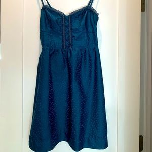 American Eagle satin ruffled sundress